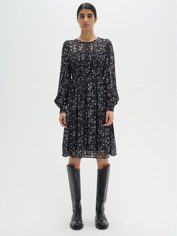 InWear InWear Ежедневна рокля Fahima 30107716 Сив Regular Fit