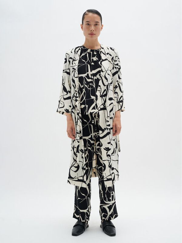 InWear InWear Ежедневна рокля Paileyiw 30108536 Бял Loose Fit