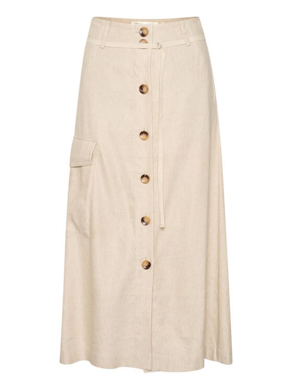 InWear InWear Миди пола Kei 30108221 Екрю A-Line Fit