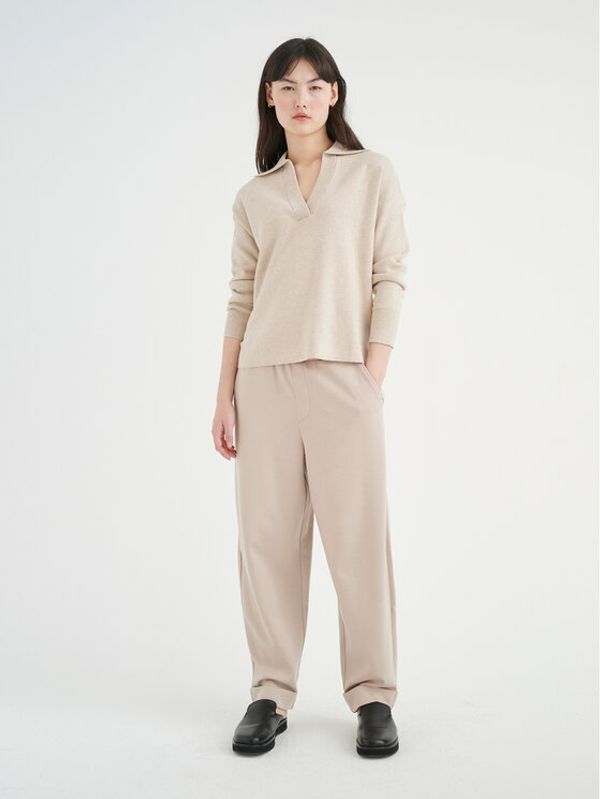 InWear InWear Пуловер Jumo Polo 30107527 Бежов Relaxed Fit
