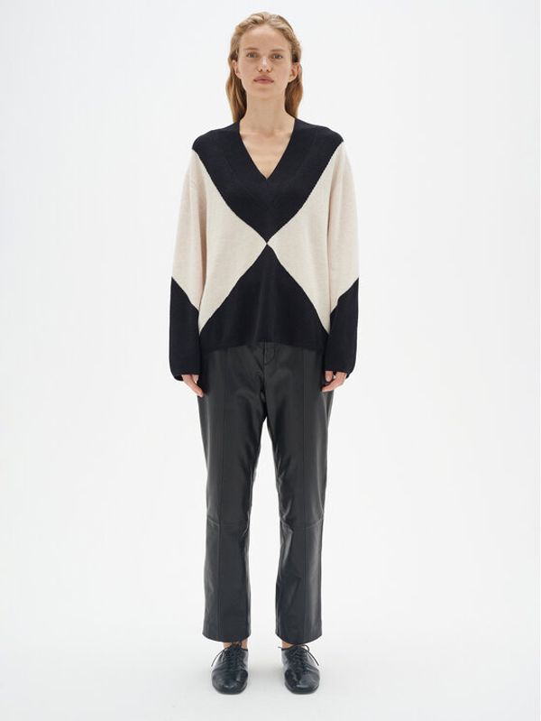 InWear InWear Пуловер Rudiiw Intarsia 30108611 Бежов Relaxed Fit