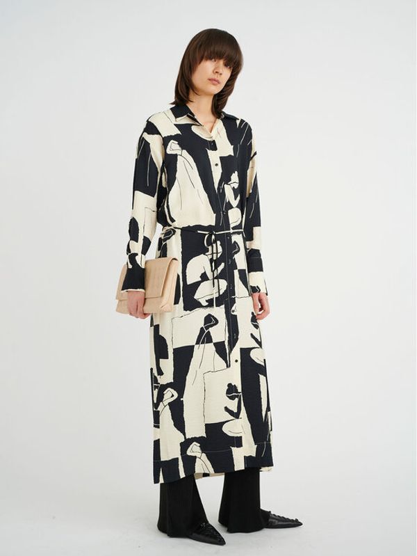 InWear InWear Рокля тип риза Kiolaiw 30107622 Бежов Loose Fit