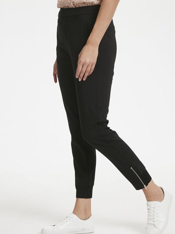 InWear InWear Текстилни панталони Nica 30100753 Черен Casual Fit