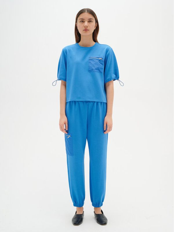 InWear InWear Тишърт Zev 30108200 Син Boxy Fit