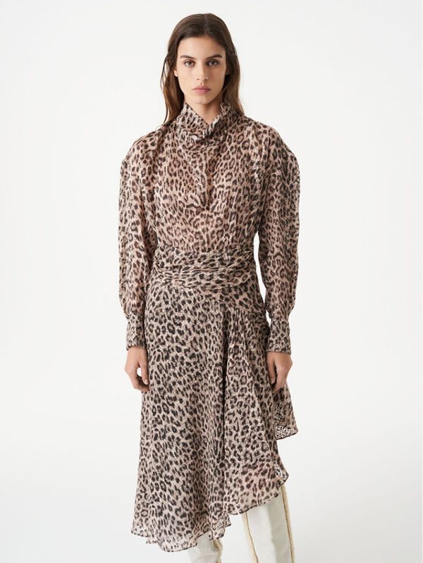 IRO IRO Ежедневна рокля Mataori AR544 Кафяв Regular Fit