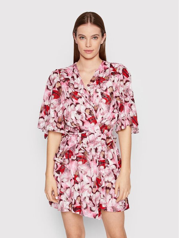 IRO IRO Коктейлна рокля Carlina AQ146 Розов Regular Fit