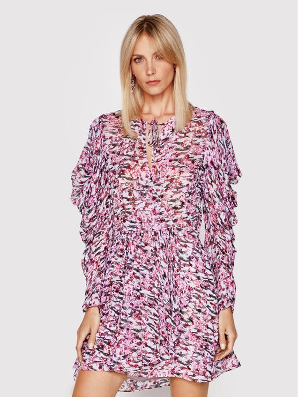 IRO IRO Коктейлна рокля Okoo A0551 Розов Regular Fit