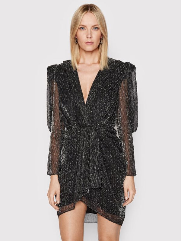 IRO IRO Коктейлна рокля Patia AQ548 Черен Regular Fit