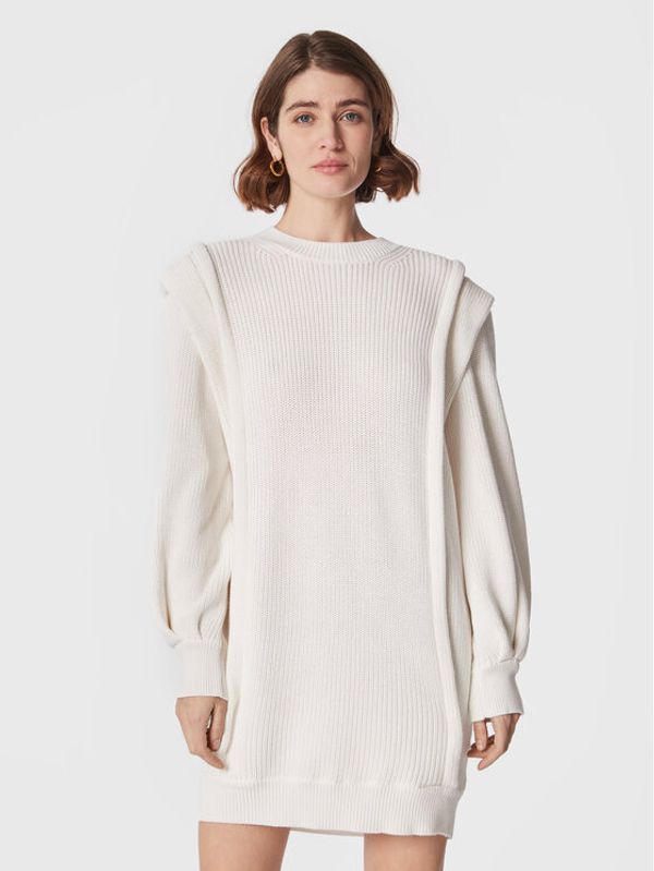 IRO IRO Плетена рокля Lorely AR641 Бял Relaxed Fit
