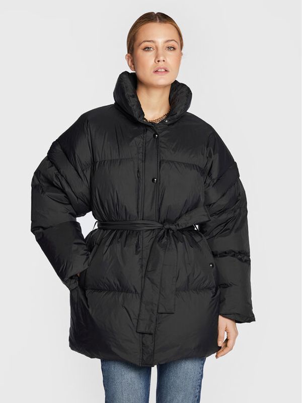 IRO IRO Пухено яке Querra AR030 Черен Regular Fit