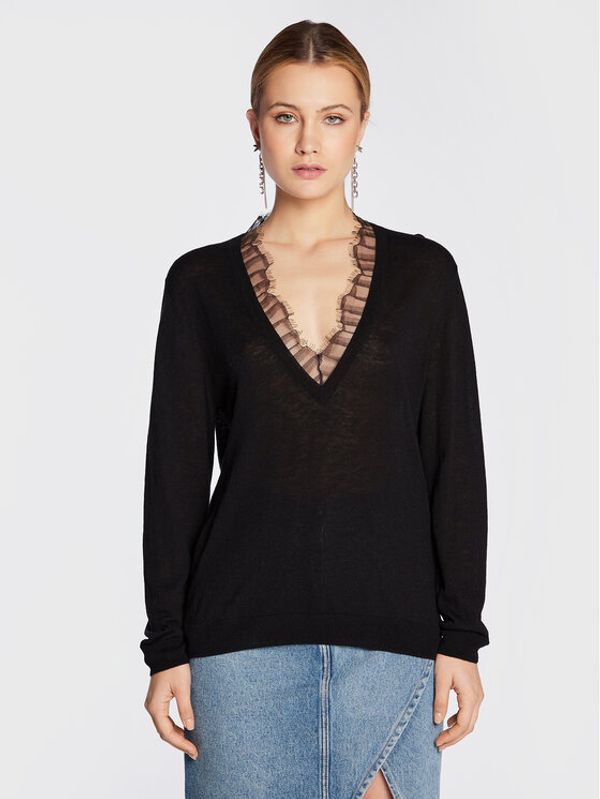 IRO IRO Пуловер Haby IROF034 Черен Regular Fit