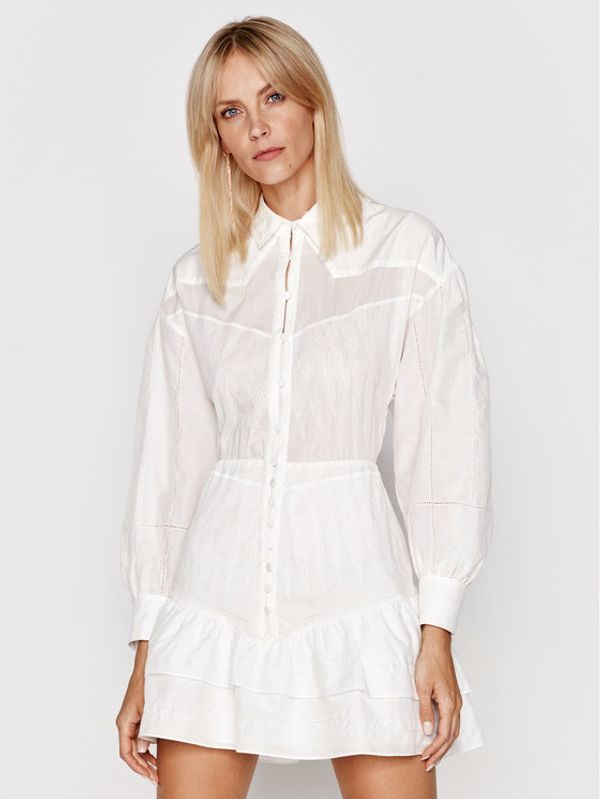 IRO IRO Рокля тип риза Josey AO532 Бял Regular Fit