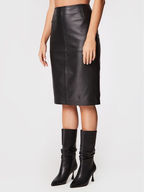 IVY OAK IVY OAK Кожена пола Lidia IO1122F8028 Черен Slim Fit