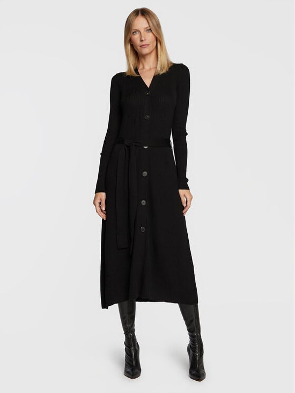 IVY OAK IVY OAK Плетена рокля Kala IO1122F3033 Черен Regular Fit