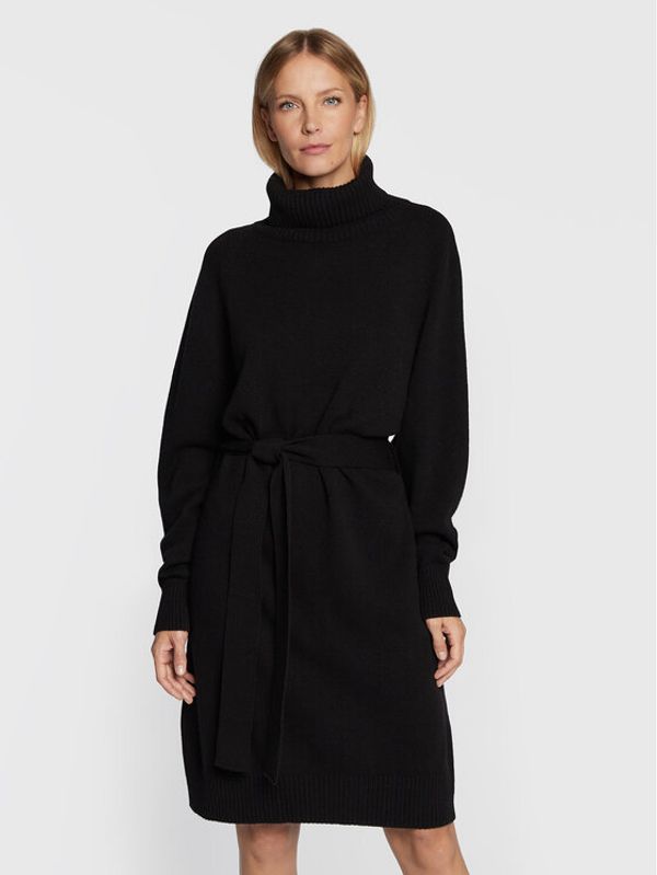 IVY OAK IVY OAK Плетена рокля Kamela Ann IO1122F3105 Черен Regular Fit