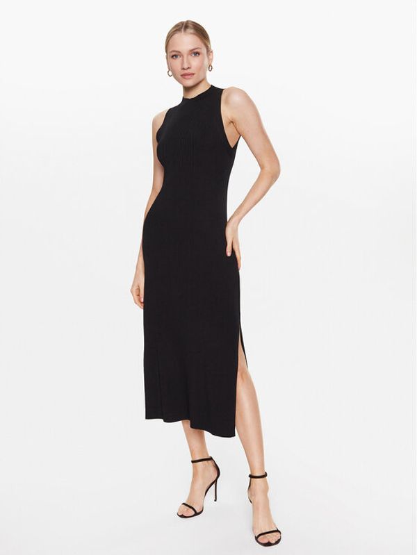 IVY OAK IVY OAK Плетена рокля Klaudia IO1123S3119 Черен Slim Fit