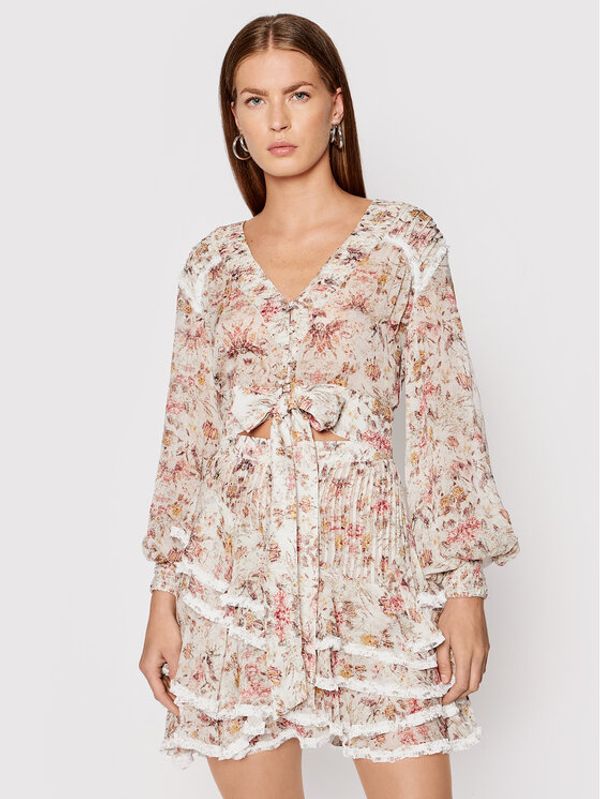 IXIAH IXIAH Блуза X211-50270 Бежов Regular Fit