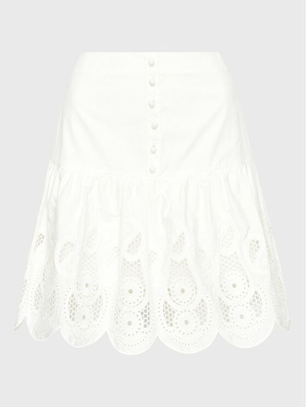 IXIAH IXIAH Мини пола X221-60168 Бял Regular Fit