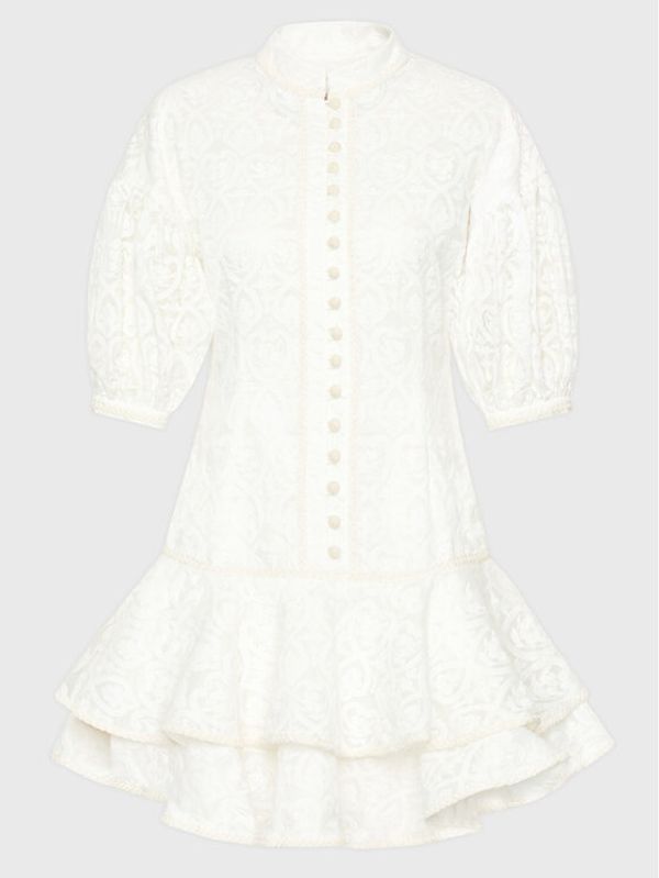 IXIAH IXIAH Рокля тип риза X221-80510 Бял Regular Fit