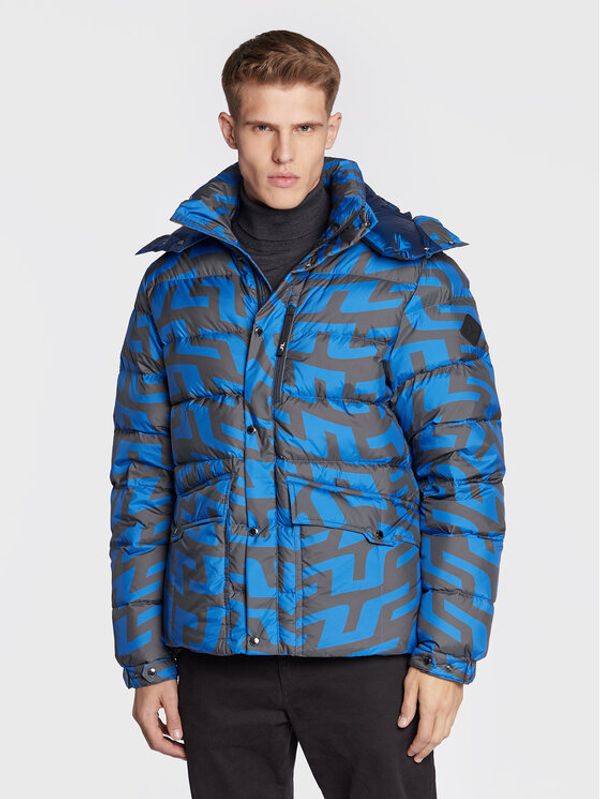 J.Lindeberg J.Lindeberg Пухено яке Sphere Print AMOW06668 Тъмносин Regular Fit