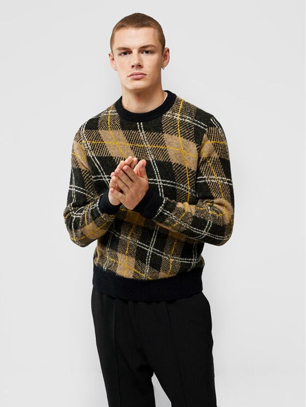 J.Lindeberg J.Lindeberg Пуловер Glen Hairy FMKW06542 Кафяв Regular Fit