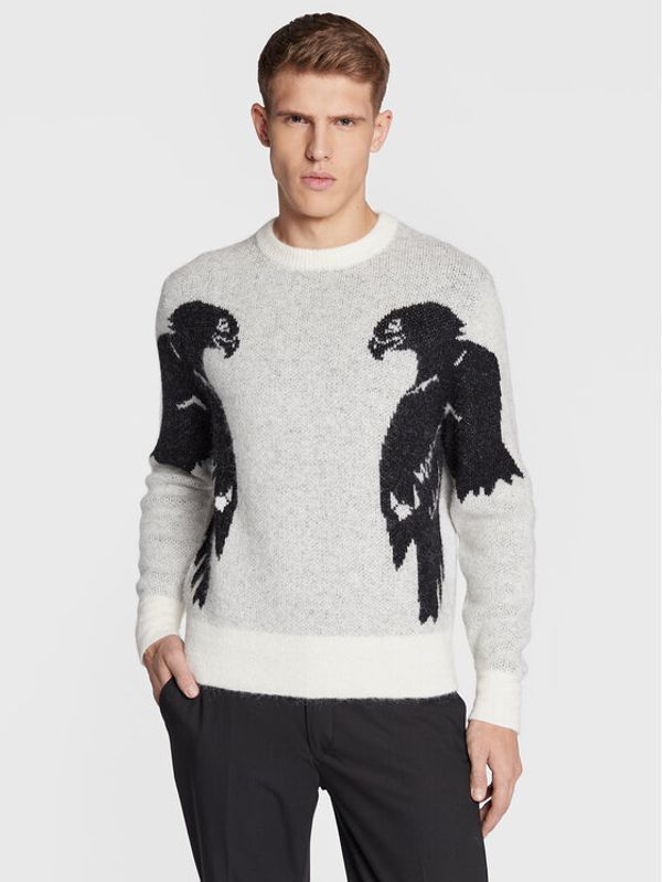 J.Lindeberg J.Lindeberg Пуловер Lazarus FMKW07369 Бял Relaxed Fit