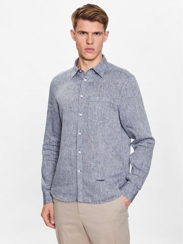 J.Lindeberg J.Lindeberg Риза FMST08290 Сив Slim Fit