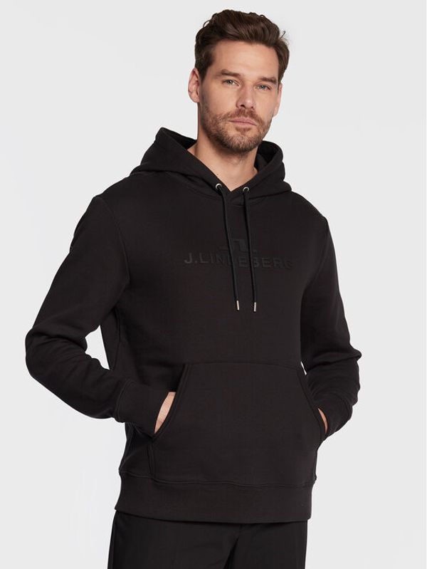 J.Lindeberg J.Lindeberg Суитшърт Alpha AMJS06697 Черен Regular Fit