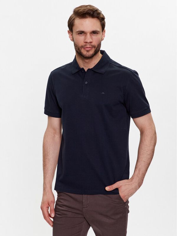 J.Lindeberg J.Lindeberg Тениска с яка и копчета Troy FMJT09639 Тъмносин Regular Fit