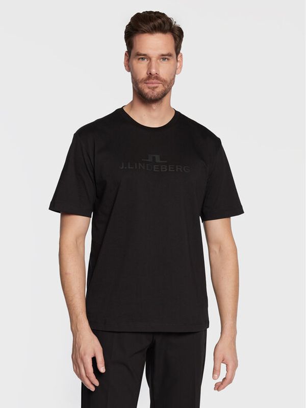 J.Lindeberg J.Lindeberg Тишърт Alpha AMJT06699 Черен Regular Fit