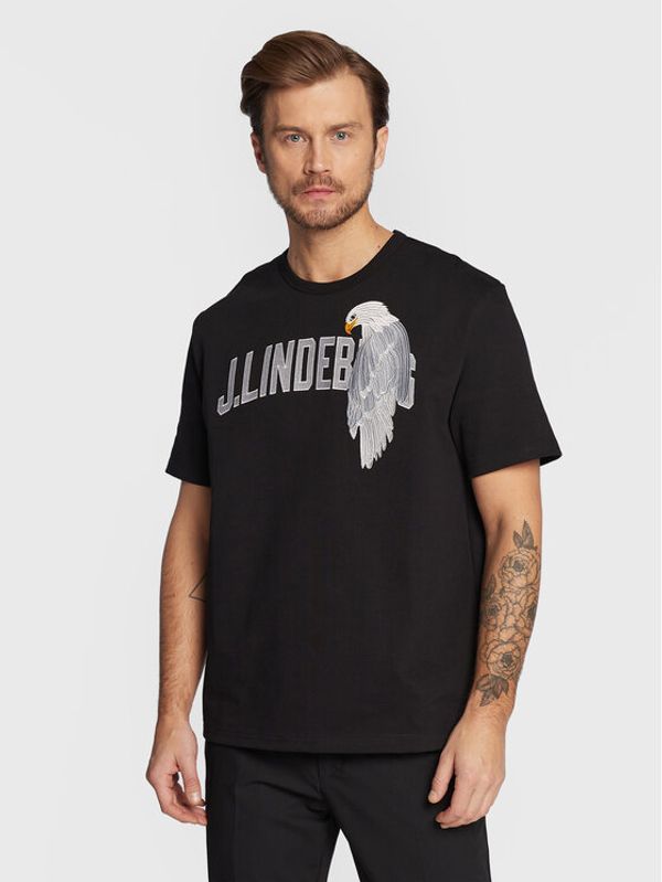 J.Lindeberg J.Lindeberg Тишърт Camilo FMJT07382 Черен Loose Fit