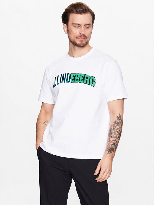 J.Lindeberg J.Lindeberg Тишърт Camilo FMJT07732 Бял Regular Fit