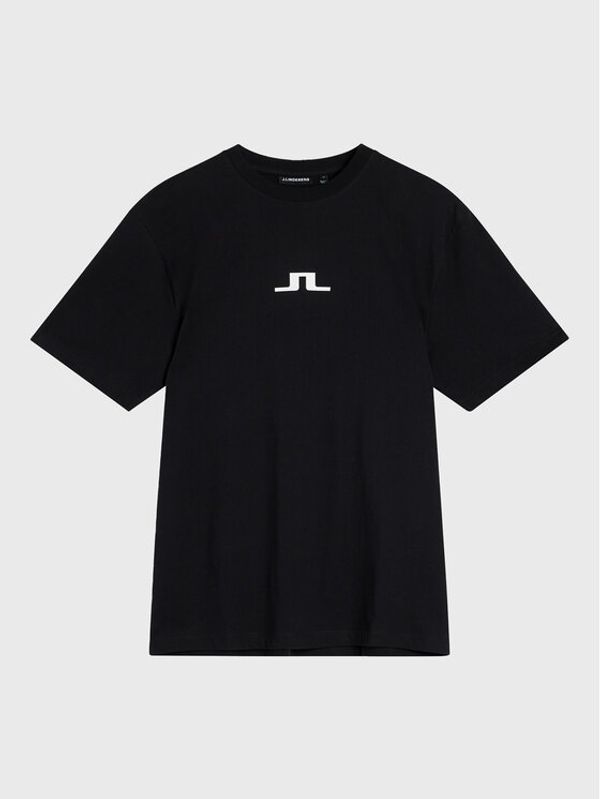J.Lindeberg J.Lindeberg Тишърт Darcy Printed FMJT07212 Черен Relaxed Fit