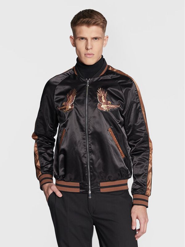 J.Lindeberg J.Lindeberg Яке бомбър Eagle Varsity FMOW07327 Черен Regular Fit