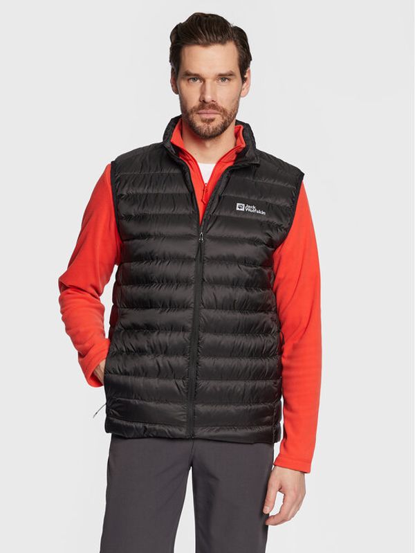 Jack Wolfskin Jack Wolfskin Елек Pack & Go 1207011 Черен Regular Fit