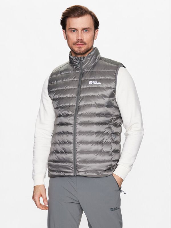 Jack Wolfskin Jack Wolfskin Елек Pack & Go Down 1207011 Сив Regular Fit