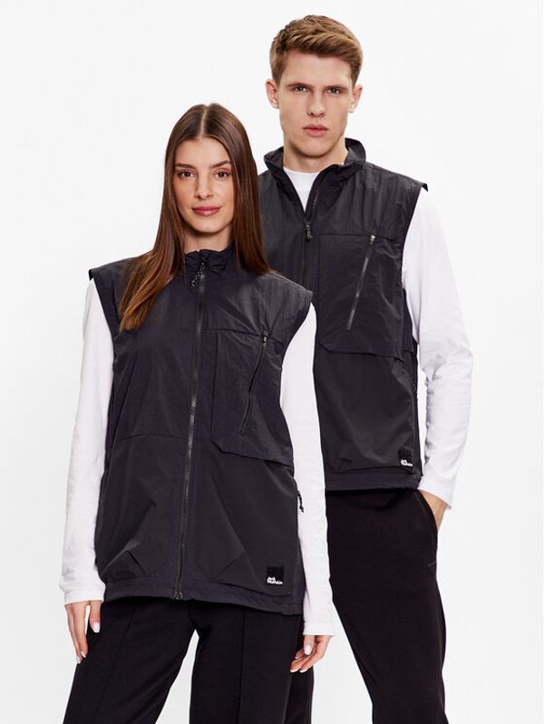 Jack Wolfskin Jack Wolfskin Елек Unisex Friedberger 1307511 Черен Regular Fit