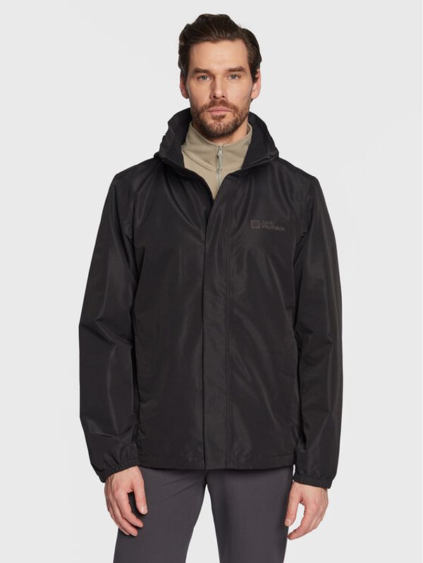 Jack Wolfskin Jack Wolfskin Преходно яке Stormy Point 1111142 Черен Regular Fit