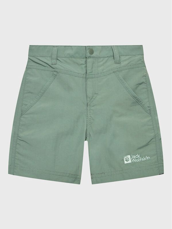 Jack Wolfskin Jack Wolfskin Шорти от плат Sun 1605614 M Зелен Regular Fit