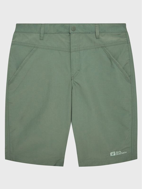 Jack Wolfskin Jack Wolfskin Шорти от плат Sun 1605614 S Зелен Regular Fit