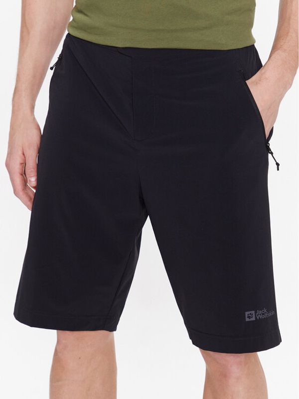 Jack Wolfskin Jack Wolfskin Спортни шорти Prelight 1508081 Черен Regular Fit