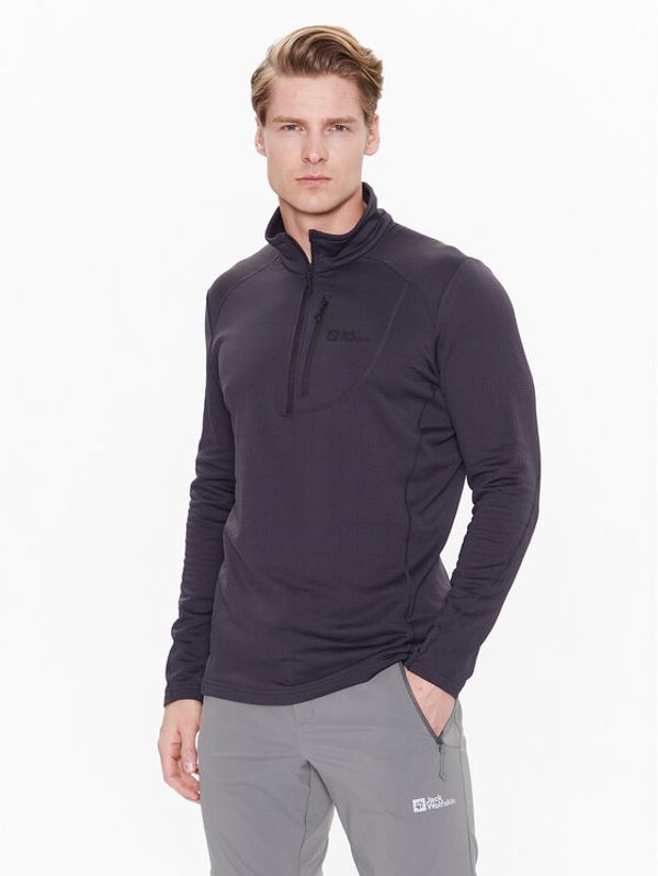 Jack Wolfskin Jack Wolfskin Суитшърт от техническо трико Kolbenberg 1710531 Сив Regular Fit