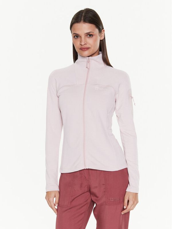 Jack Wolfskin Jack Wolfskin Суитшърт Prelight 1710981 Розов Slim Fit