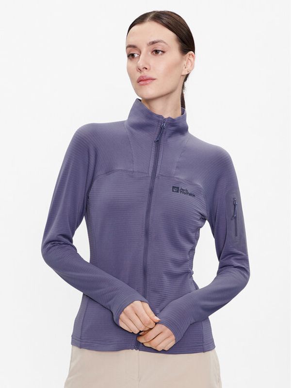 Jack Wolfskin Jack Wolfskin Суитшърт Prelight 1710981 Виолетов Slim Fit