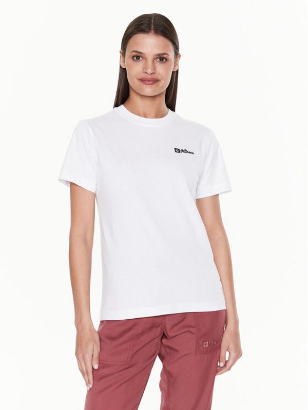 Jack Wolfskin Jack Wolfskin Тишърт Essential 1808352 Бял Regular Fit