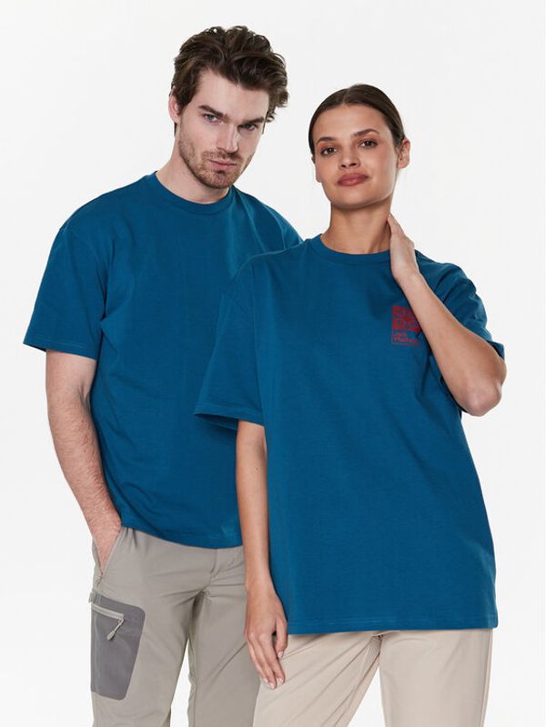Jack Wolfskin Jack Wolfskin Тишърт Unisex Eschenheimer Back 1809081 Син Regular Fit