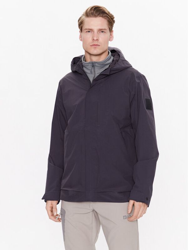 Jack Wolfskin Jack Wolfskin Яке за дъжд Goldgewann 1115761 Сив Regular Fit
