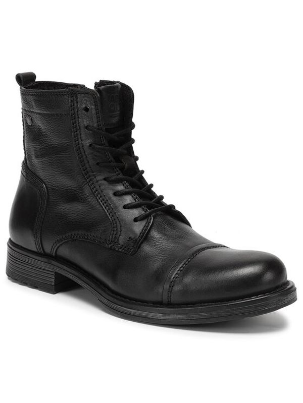 Jack&Jones Jack&Jones Ботуши Jfwrussel Leather 12155999 Черен