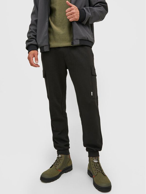 Jack&Jones Jack&Jones Долнище анцуг Gordon Shark 12212170 Черен Regular Fit