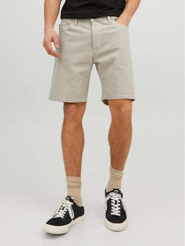 Jack&Jones Jack&Jones Дънкови шорти 12229580 Бежов Relaxed Fit